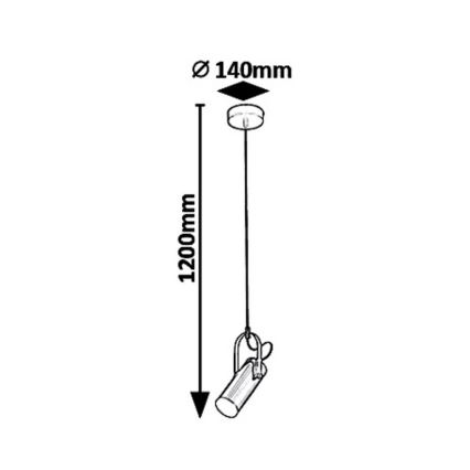 Rabalux 6429 - LED Hanglamp aan koord RAVEN LED/5W/230V