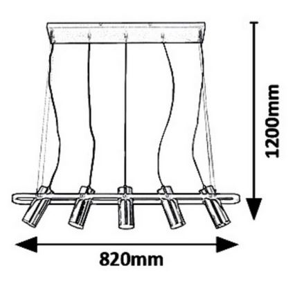 Rabalux 6430 - LED Hanglamp aan koord RAVEN LED/25W/230V