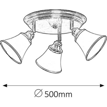 Rabalux - Spotlamp 3xE14/40W/230V