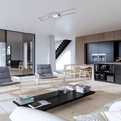 Rabalux - Dimbare LED-plafondlamp LED/54W/230V 3000-6500K + afstandsbediening 42x105 cm