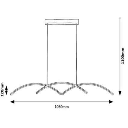 Rabalux - LED Hanglamp aan een koord LED/40W/230V