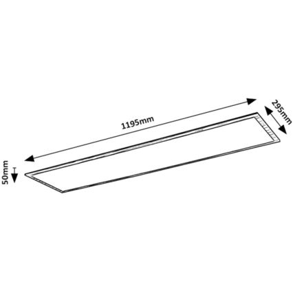 Rabalux 6909 - LED Paneel voor Oppervlak Montage LED/40W/230V 4000K