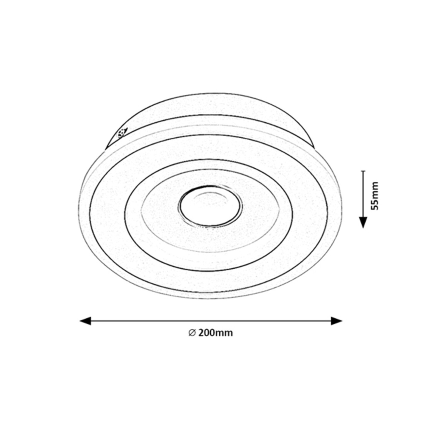 Rabalux - LED plafondlamp LED/20W/230V 3000/4000/6000K Ø 20 cm