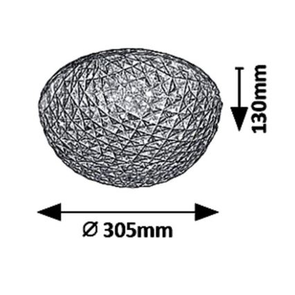 Rabalux - LED-plafondlamp JILLIAN LED/18W/230V Ø 30,5 cm