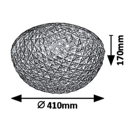 Rabalux - LED plafondlamp JILLIAN LED/24W/230V Ø 41 cm