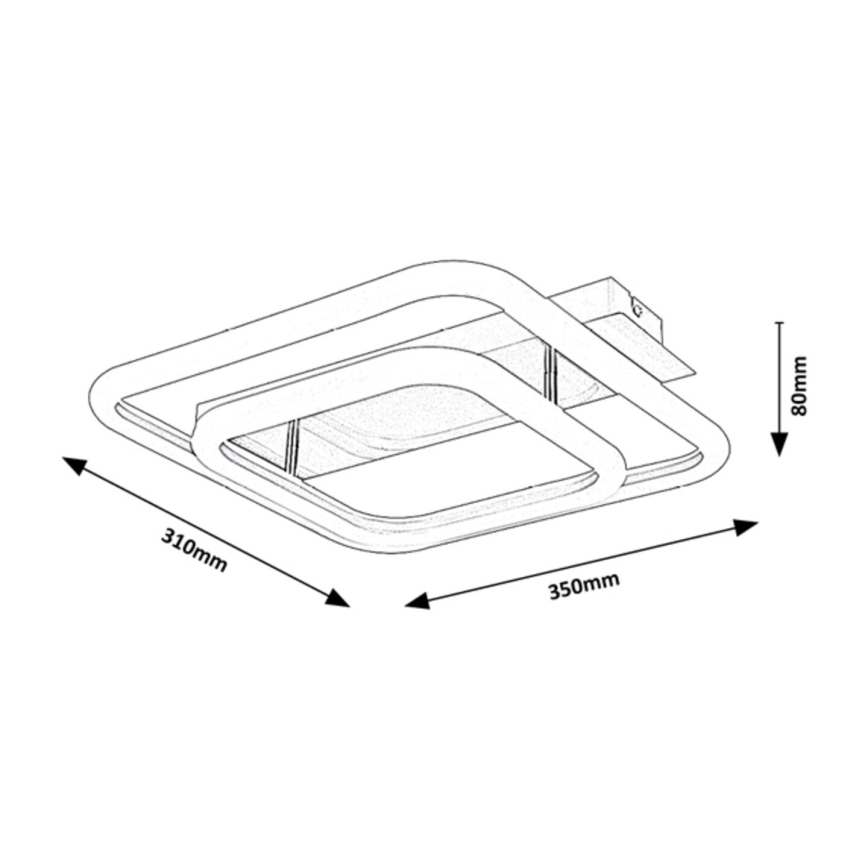 Rabalux - LED opbouwkroonluchter LED/33W/230V 31x35 cm