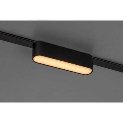 Rabalux - LED Plafondlamp voor 1-fase railsysteem LED/6W/24V 3000K 11,5 cm zwart