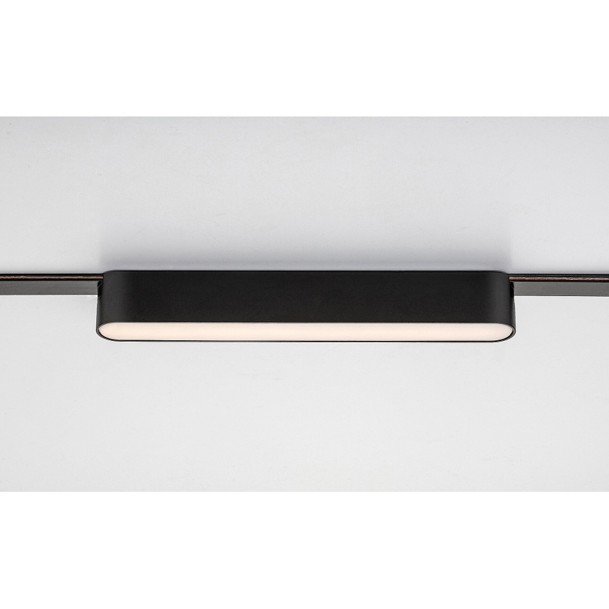 Rabalux - LED Plafondlamp voor 1-fase railsysteem LED/12W/230V 3000K 22 cm zwart