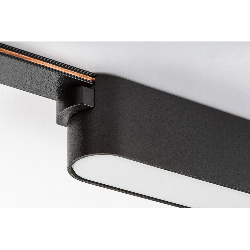Rabalux - LED Plafondlamp voor 1-fase railsysteem LED/12W/230V 3000K 22 cm zwart