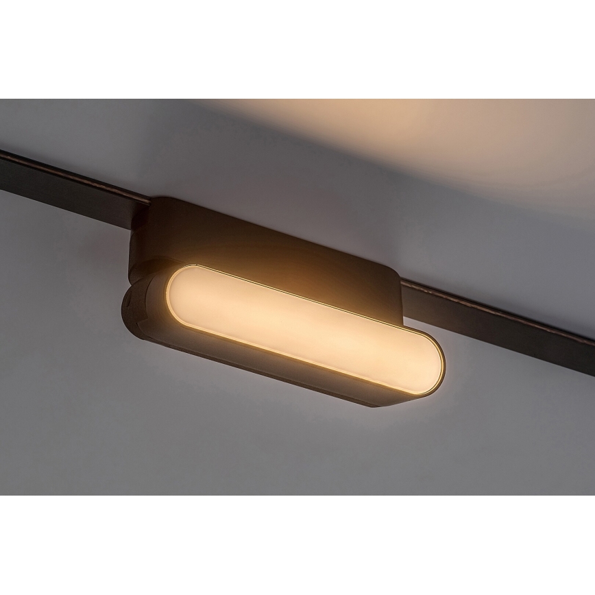 Rabalux - LED Plafondlamp voor 1-fase railsysteem LED/6W/230V 3000K 11,5 cm zwart