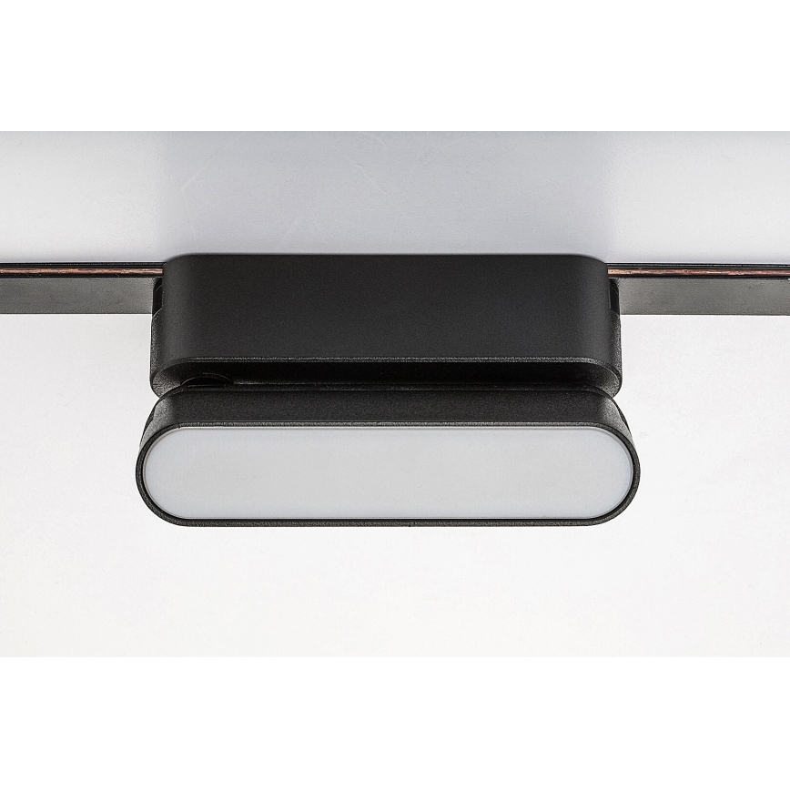 Rabalux - LED Plafondlamp voor 1-fase railsysteem LED/6W/230V 3000K 11,5 cm zwart
