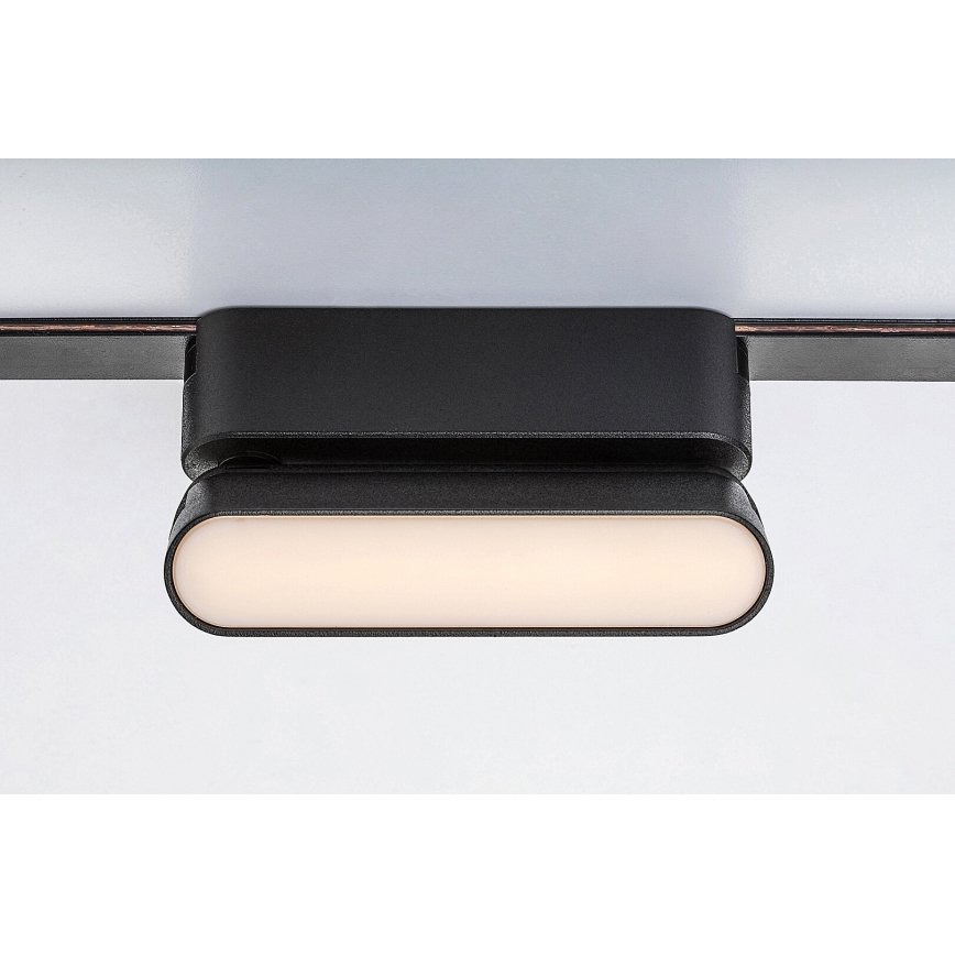 Rabalux - LED Plafondlamp voor 1-fase railsysteem LED/6W/230V 3000K 11,5 cm zwart
