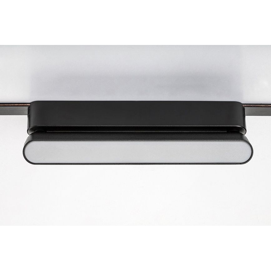 Rabalux - LED Plafondlamp voor 1-fase railsysteem LED/12W/230V 3000K 22 cm zwart