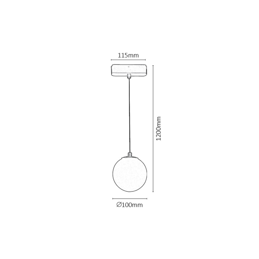 Rabalux - LED Hanglamp aan een koord voor 1-fase railsysteem LED/5W/24V 3000K zwart