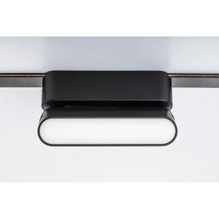 Rabalux - LED Plafondlamp voor 1-fase railsysteem LED/6W/230V 4000K 11,5 cm zwart