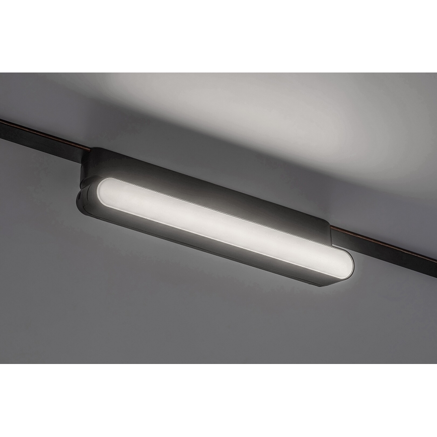 Rabalux - LED Plafondlamp voor 1-fase railsysteem LED/12W/230V 4000K 22 cm zwart