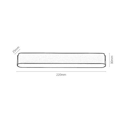 Rabalux - LED Dimbare plafondlamp voor 1-fase railsysteem LED/12W/24V 2700-5500K Wi-Fi Tuya 22 cm zwart