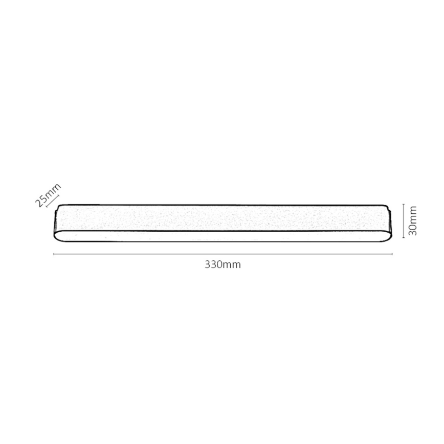 Rabalux - LED Dimbare plafondlamp voor 1-fase railsysteem LED/16W/24V 2700-5500K Wi-Fi Tuya 33 cm zwart