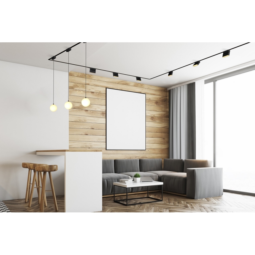 Rabalux - LED Dimbare plafondlamp voor 1-fase railsysteem LED/13W/24V 2700-5500K Wi-Fi Tuya 33 cm zwart