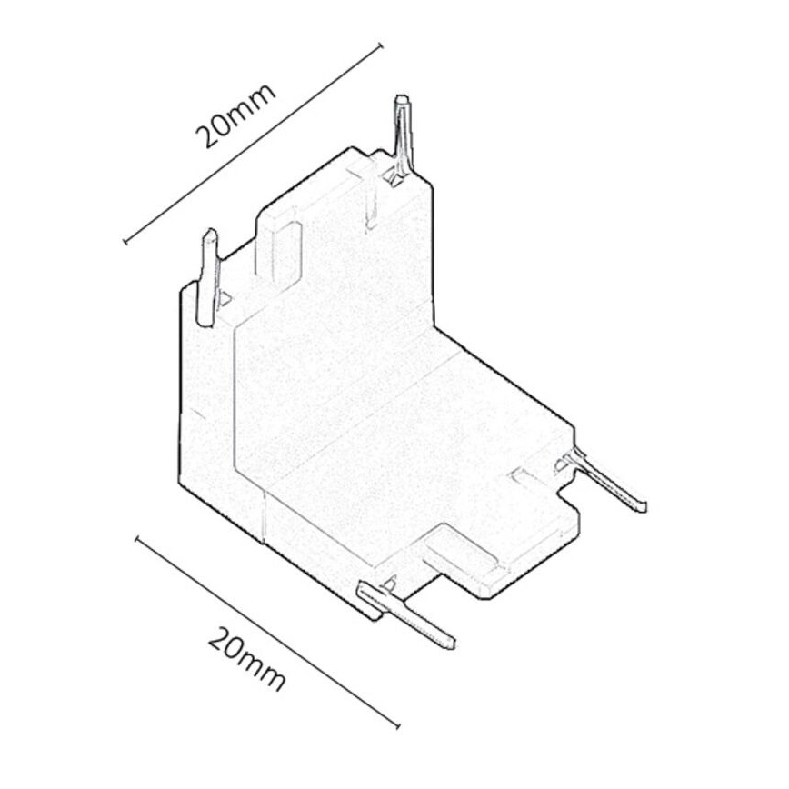 Rabalux - Connector voor verlichting in railsysteem type L
