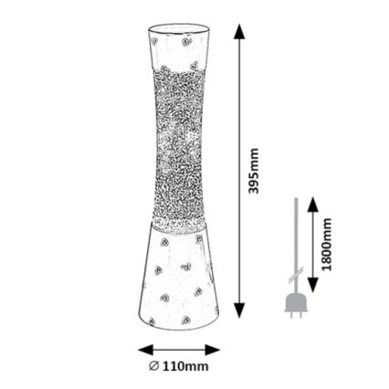 Rabalux  - Lava lamp 1xGY6,35/20W/230V roze