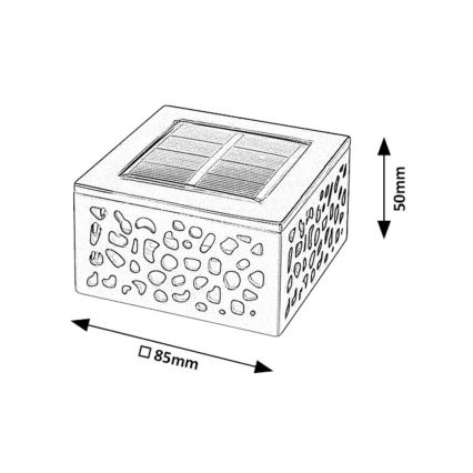 Rabalux - LED Solar lamp LED/0,5W/1,2V IP44 600 mAh
