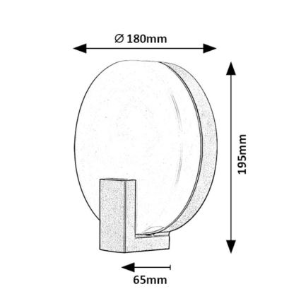 Rabalux - LED Wandlamp voor buiten LED/10W/230V IP44