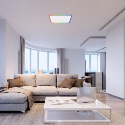 Rabalux - LED RGB dimbare plafondlamp LED/18W/230V 3000-6500K 30x30 cm + afstandsbediening