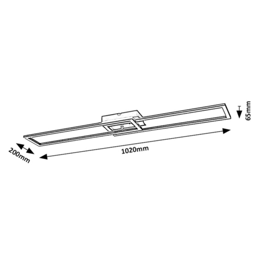 Rabalux - Dimbare LED plafondlamp LED/38W/230V 3000-6500K Wi-Fi Tuya + afstandsbediening