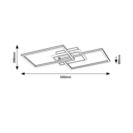 Rabalux - LED Plafondlamp LED/40W/230V 4000K mat chroom