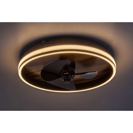 Rabalux - LED Dimbare plafondlamp met ventilator LED/30W/230V 3000-6500K + afstandsbediening