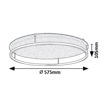 Rabalux - LED Plafondlamp LED/40W/230V 3000/4000K