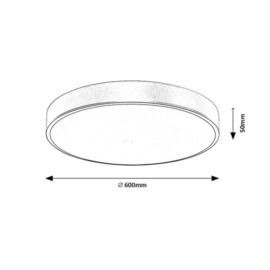 Rabalux - Dimbare LED plafondlamp LED/60W/230V 3000-6000K + afstandsbediening