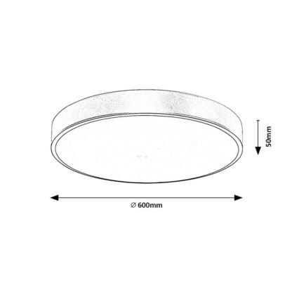 Rabalux - Dimbare LED-plafonnière LED/60W/230V 3000-6000K + afstandsbediening Ø 60 cm