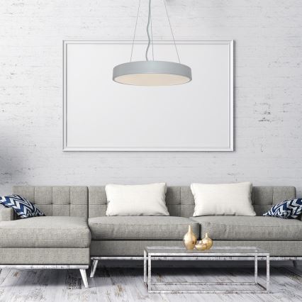 Rabalux - LED dimbare hanglamp aan kabel LED/60W/230V zilver 3000-6000K + afstandsbediening