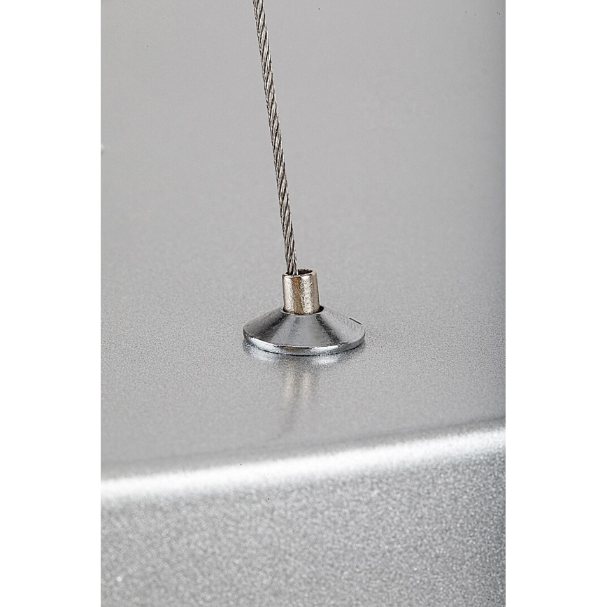 Rabalux - LED dimbare hanglamp aan kabel LED/60W/230V zilver 3000-6000K + afstandsbediening