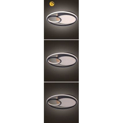 Rabalux - LED dimbare plafondlamp LED/81W/230V 3000K/4000K/6000K Ø 48 cm + afstandsbediening