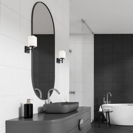 Rabalux - Badkamer wandlamp 1xE14/10W/230V IP44 zwart