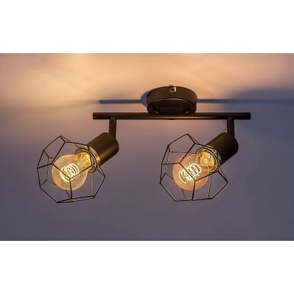 Rabalux - Spot 2xE27/40W/230V zwart