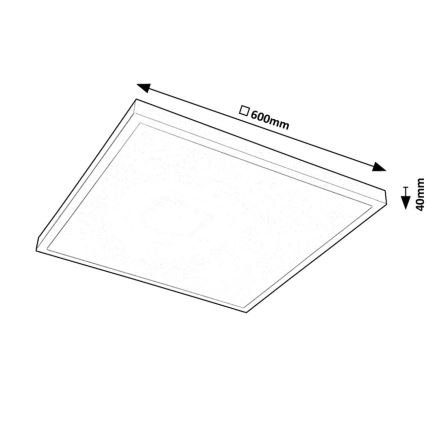 Rabalux - LED Bevestigd lichtpaneel LED/40W/230V 4000K 60x60 cm