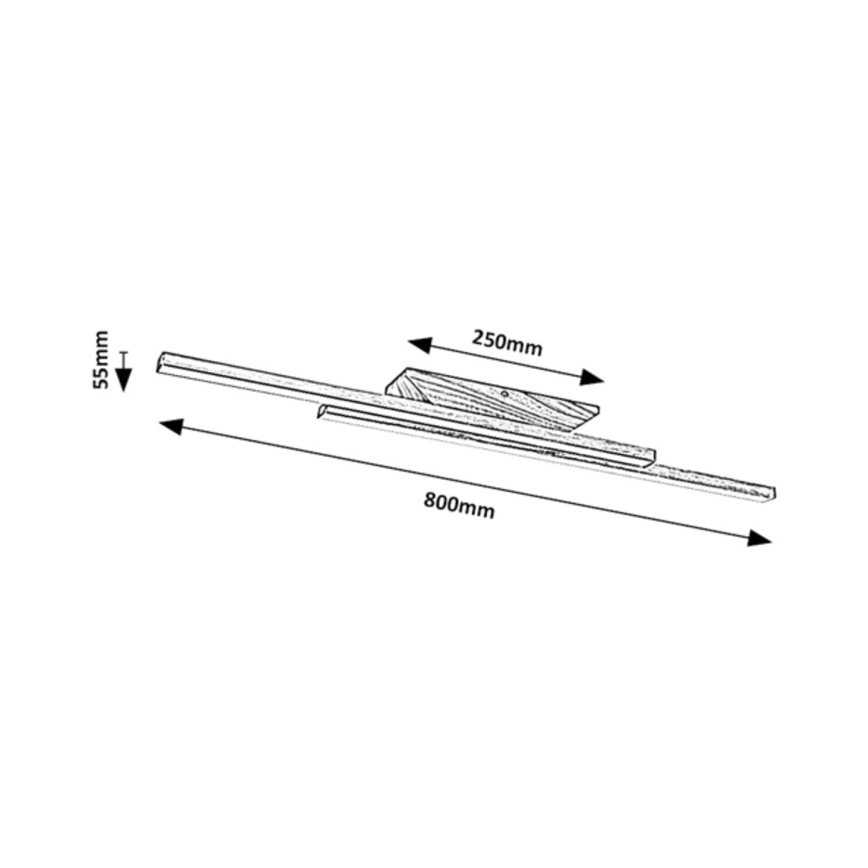 Rabalux - LED Plafondlamp LED/21W/230V 4000K beuken