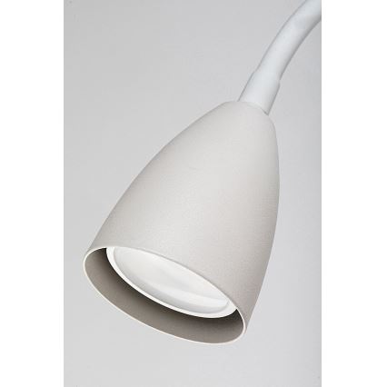 Rabalux - Wandlamp met plank en USB port 1xGU10/25W/230V wit