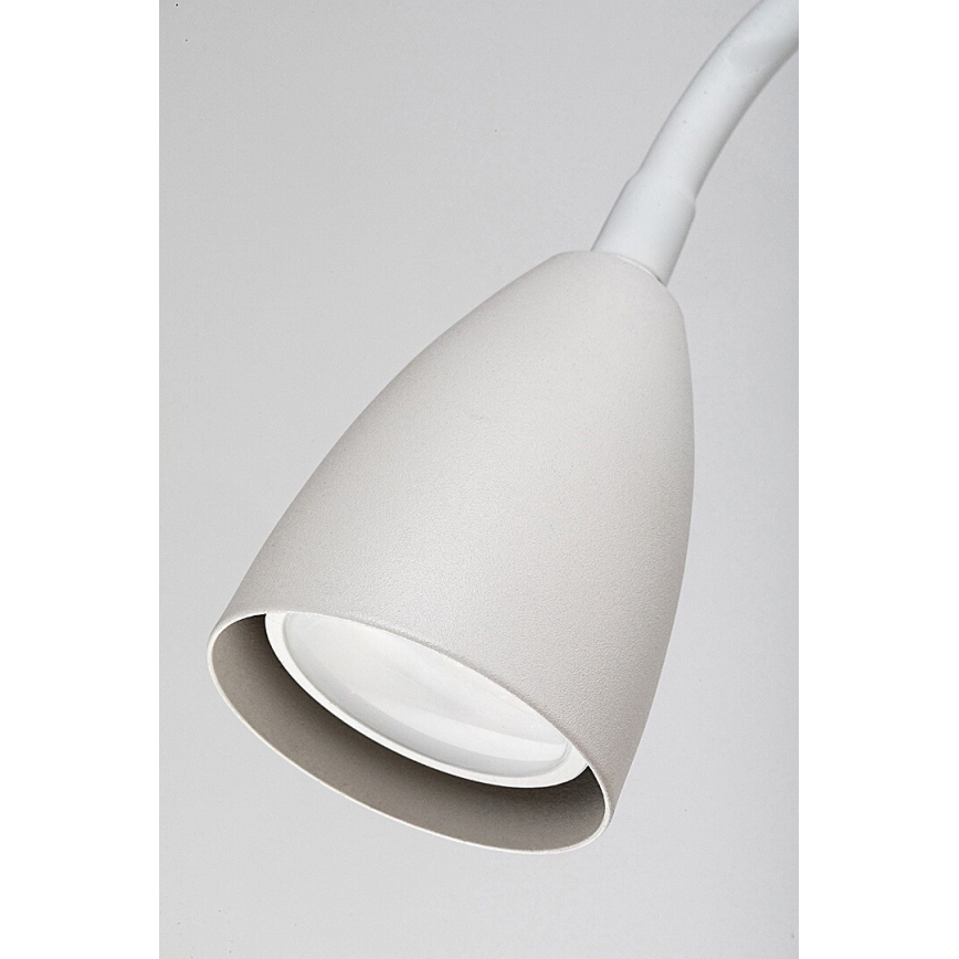 Rabalux - Wandlamp met plank en USB port 1xGU10/25W/230V wit