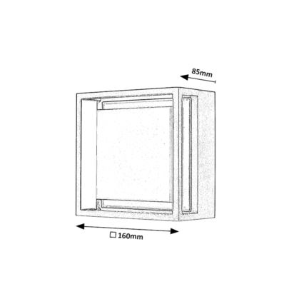 Rabalux - LED Wandlamp voor buiten LED/6,5W/230V IP65