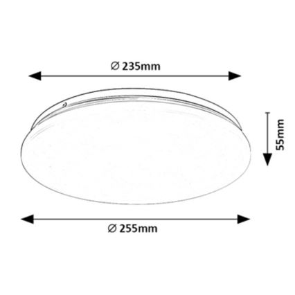 Rabalux - LED plafondlamp LED/12W/230V 4000K 25 cm