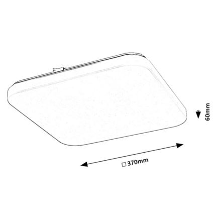 Rabalux - LED Plafondlamp LED/24W/230V 3000K 37x37 cm