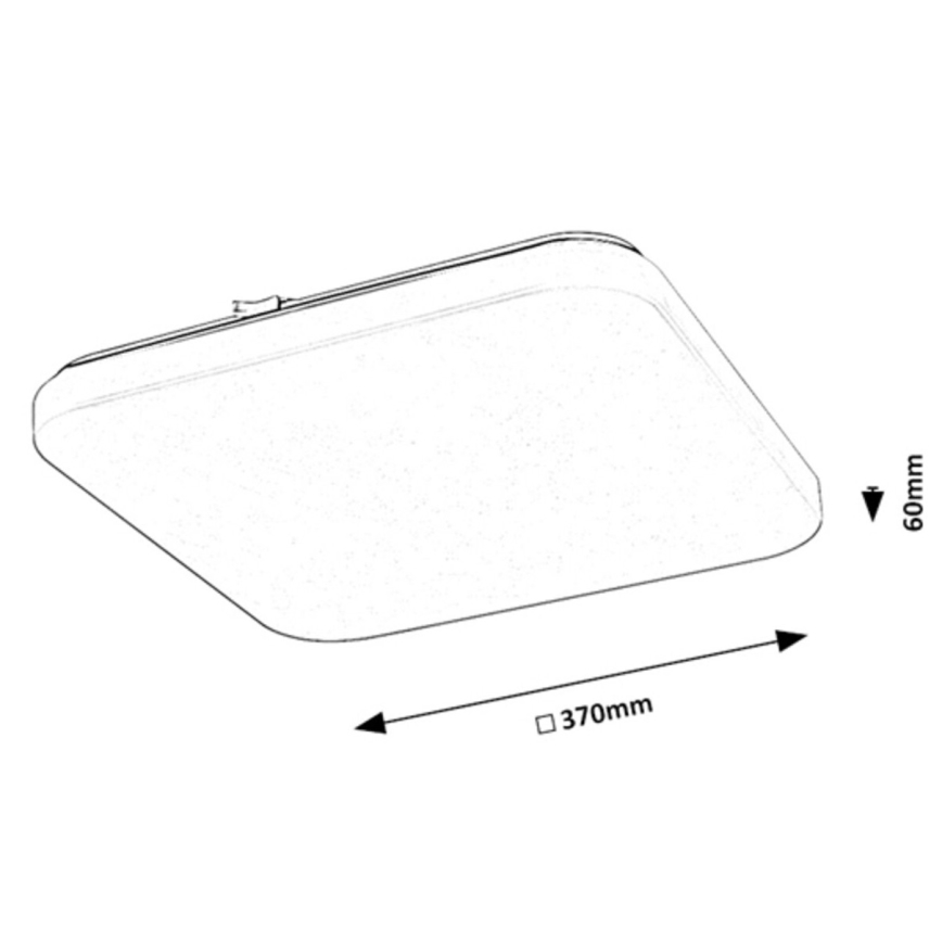 Rabalux - LED Plafondlamp LED/24W/230V 3000K 37x37 cm