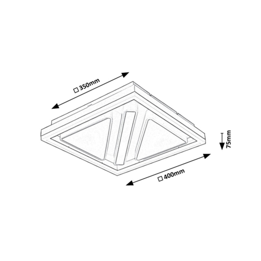 Rabalux - Dimbare LED Plafondlamp LED/73W/230V + afstandsbediening