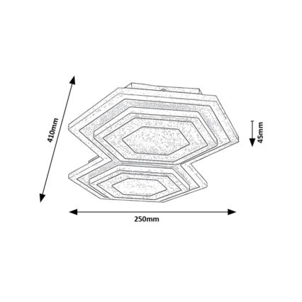 Rabalux - LED Plafondlamp LED/44W/230V 3000/6000K