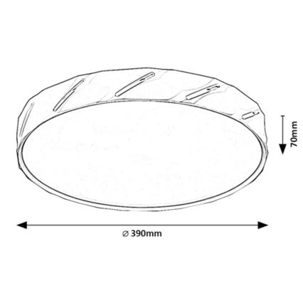 Rabalux - LED plafondlamp LED/25W/230V 3000K wit diameter 39 cm